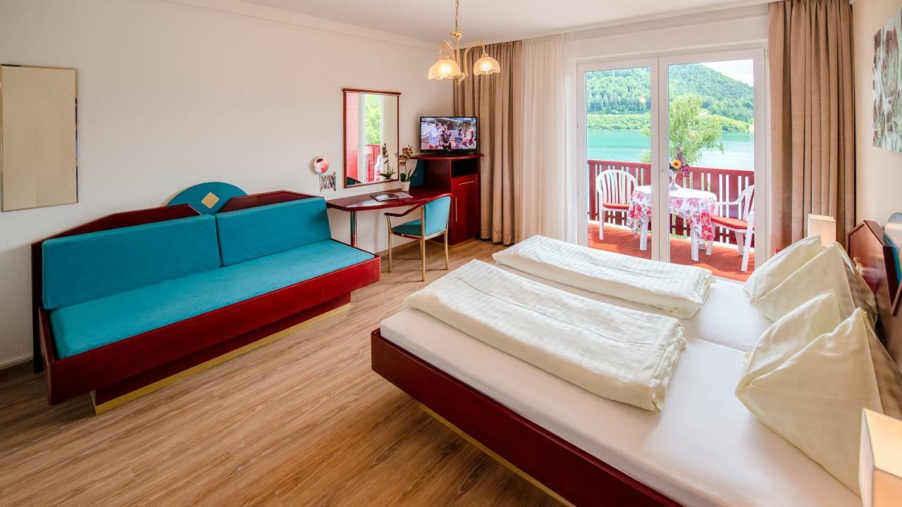Strandhotel Orchidee Sankt Kanzian am Klopeiner See Bagian luar foto